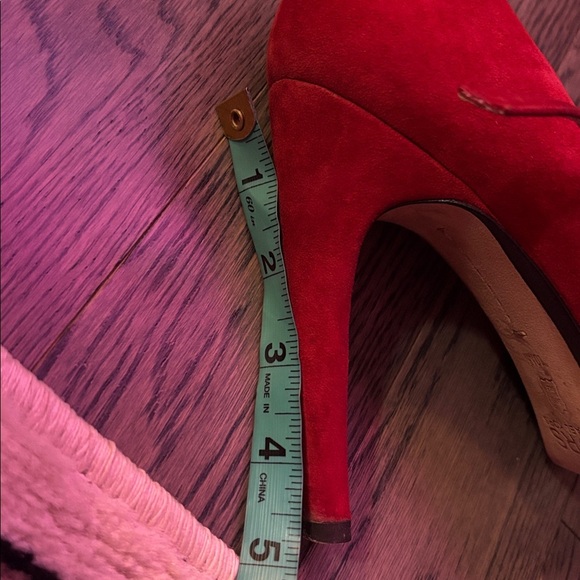 Michael Kors Red Suede Heels - Picture 13 of 17